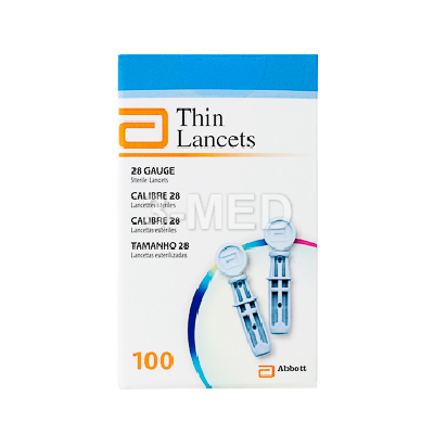 DB953-28 - Abbott Thin Lancets 28G 100